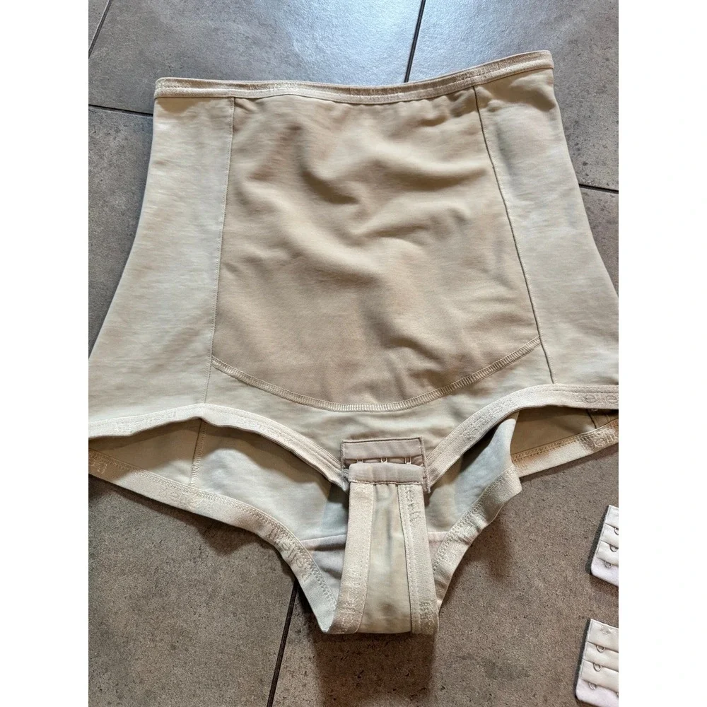 Bellefit Postpartum Girdle  Zipper Nude XL Medical Grade Compression C-Section